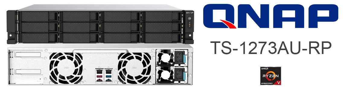 TS-1273AU-RP 216TB Qnap, um storage NAS com processador AMD Ryzen