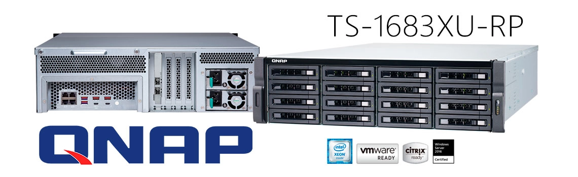 TS-1683XU-RP 32TB QNAP, um NAS Storage SSD corporativo