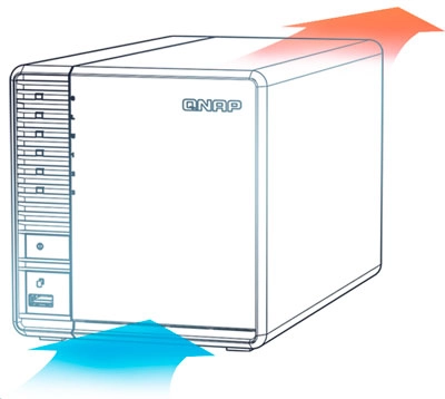 TS-328, um servidor NAS com design para refrigeração otimizada