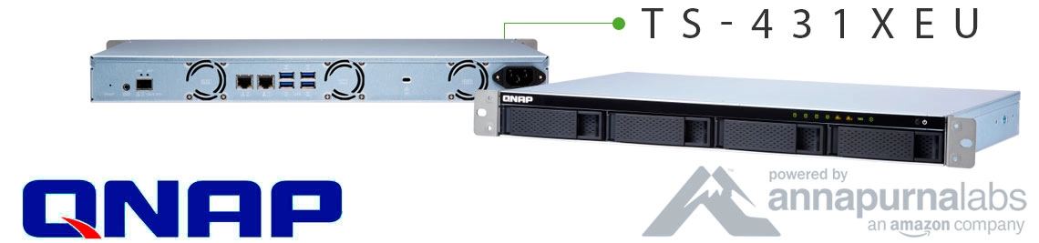 TS-431XeU 72TB Qnap, storage rackmount compacto