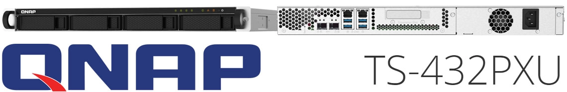 TS-432PXU Qnap, um Rackmount NAS 72TB com duas portas LAN 2,5GbE e duas 10GbE