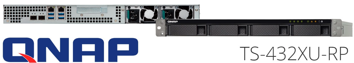TS-432XU-RP 24TB Qnap, Storage NAS 4 baias rackmount