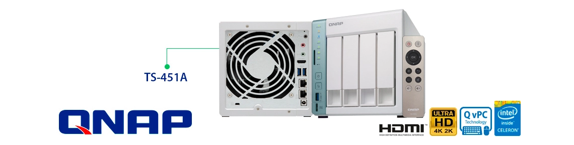 TS-451A 16TB, um storage 4 Bay que também permite acesso direto aos arquivos