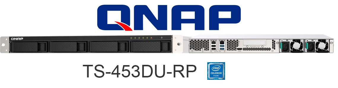 TS-453DU-RP, storage NAS SSD 56TB com processador Intel Quad-Core