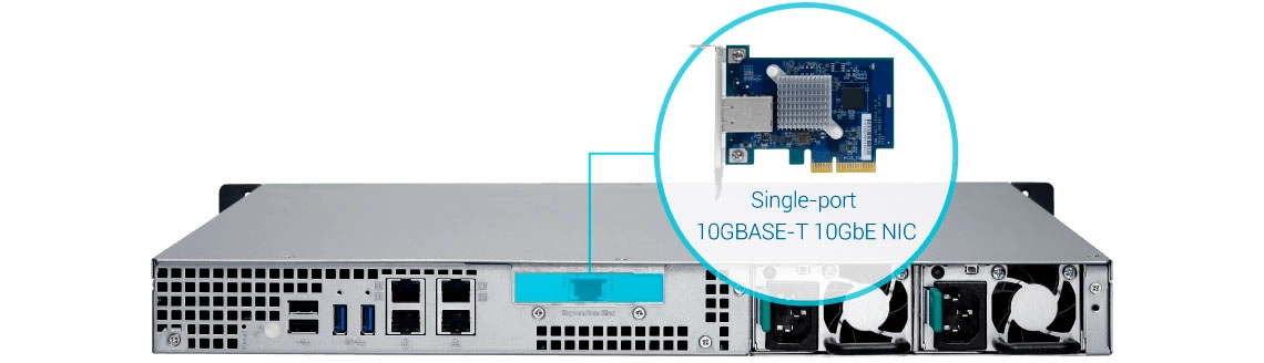 TS-463XU-RP 8TB, NAS com conexão 10GbE integrada