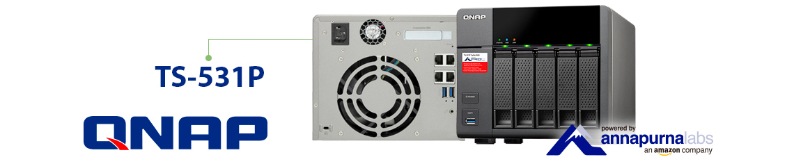 TS-531P 40TB Qnap, um storage NAS 5 Bay profissional