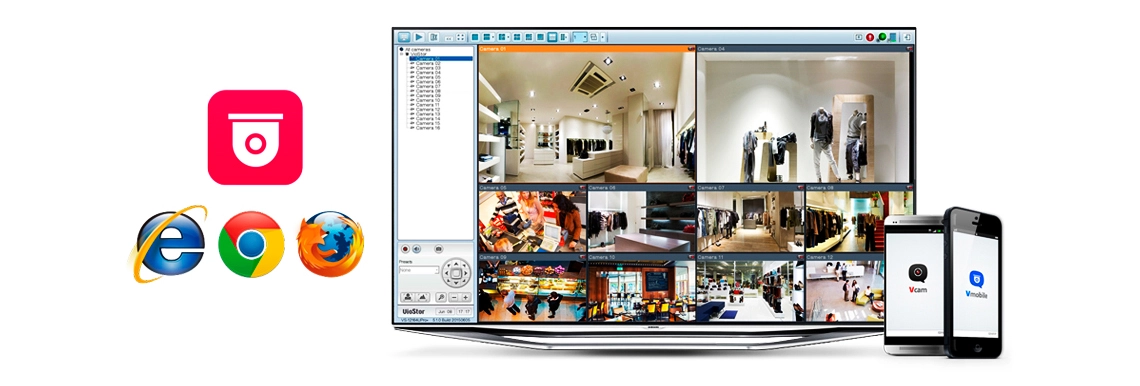 Solução de vídeo-monitoramento profissional para empresas