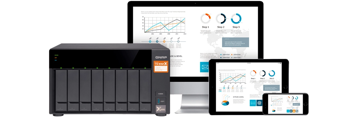 TS-832X 40TB, NAS para compartilhamento e sincronização de arquivos