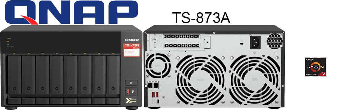 TS-873A 80TB Qnap, um storage NAS Torre com alto desempenho