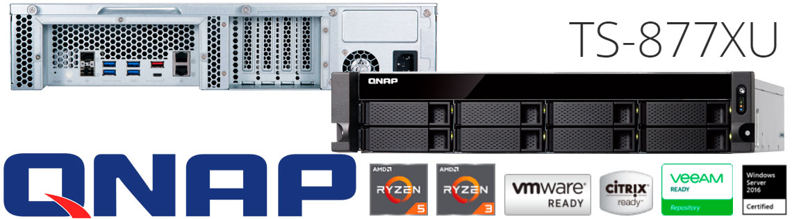 TS-877XU Qnap, servidor NAS 64TB ideal para virtualização