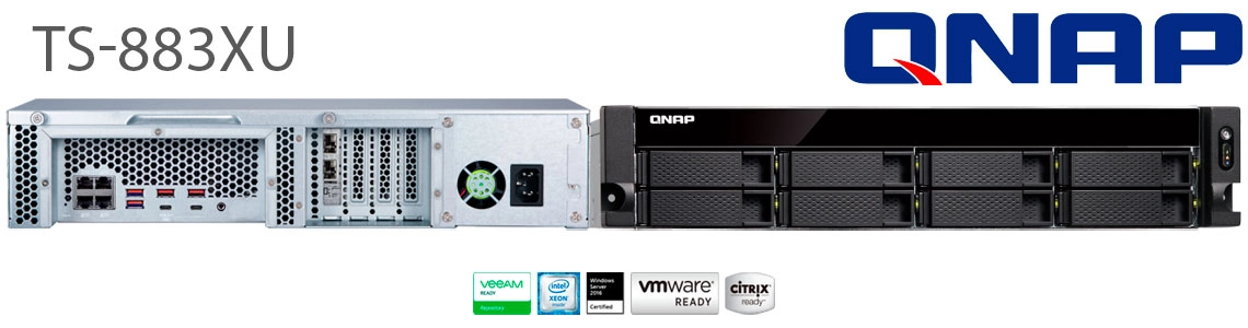 TS-883XU 80TB Qnap, um NAS SATA com controladoras 10GbE