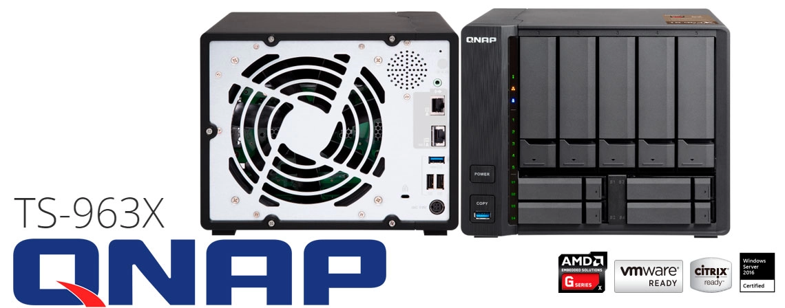 Qnap TS-963X 25TB, Storage NAS de alta performance