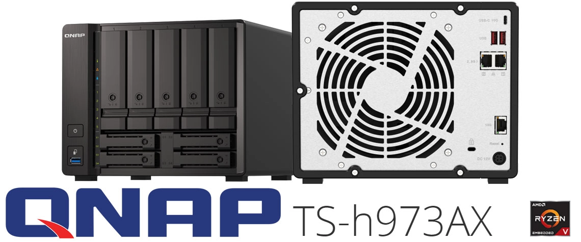 TS-h973AX 20TB Qnap, um Hybrid Flash Storage ZFS