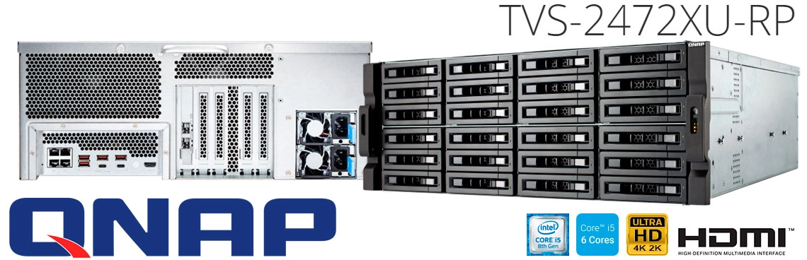 TVS-2472XU-RP Qnap, solução de armazenamento de 240TB e alta performance