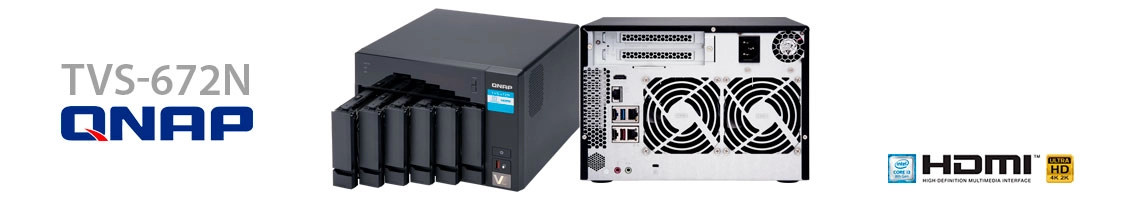TVS-672N 60TB QNap, um storage NAS 6 baias de alto desempenho