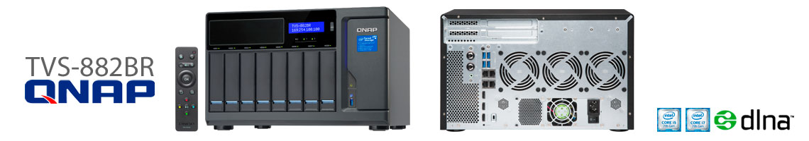 TVS-882BR – storage NAS com leitor Blu-ray
