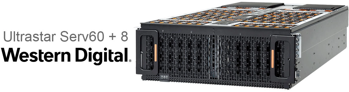 Ultrastar Serv60+8, NAS híbrido com duas CPUs escalonáveis