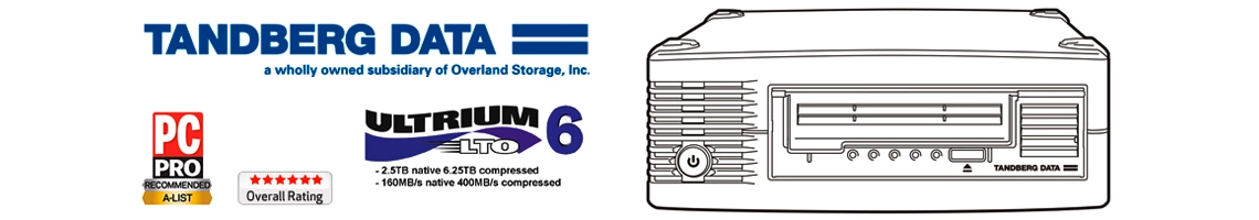 Tandberg, o drive externo para fitas LTO-6 Ultrium