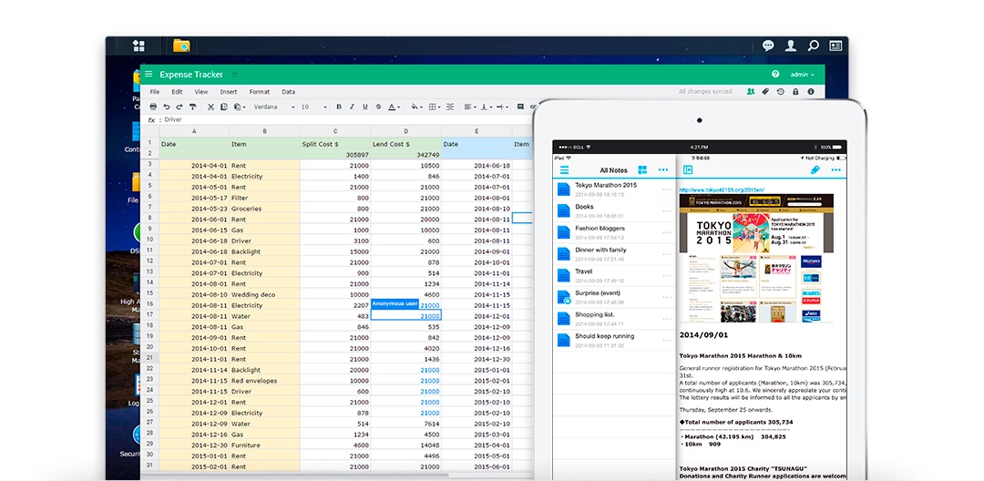 Um NAS 12TB com aplicativos office