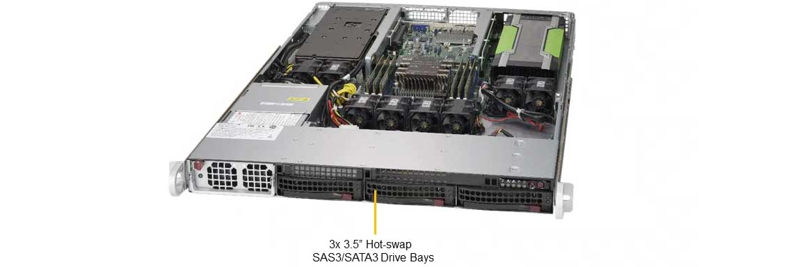 Um rackmount server corporativo