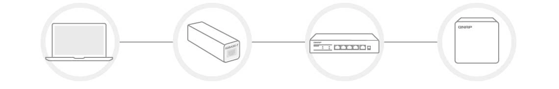 Um servidor com atualização de rede doméstica