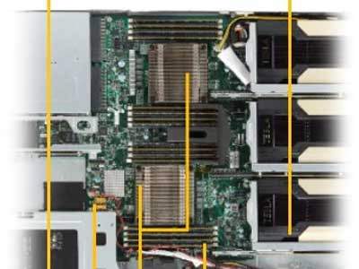 Um servidor para dois processadores Intel Xeon E