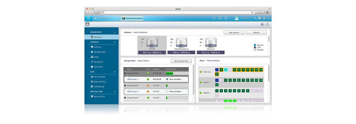 Volume flexível - Storage Manager